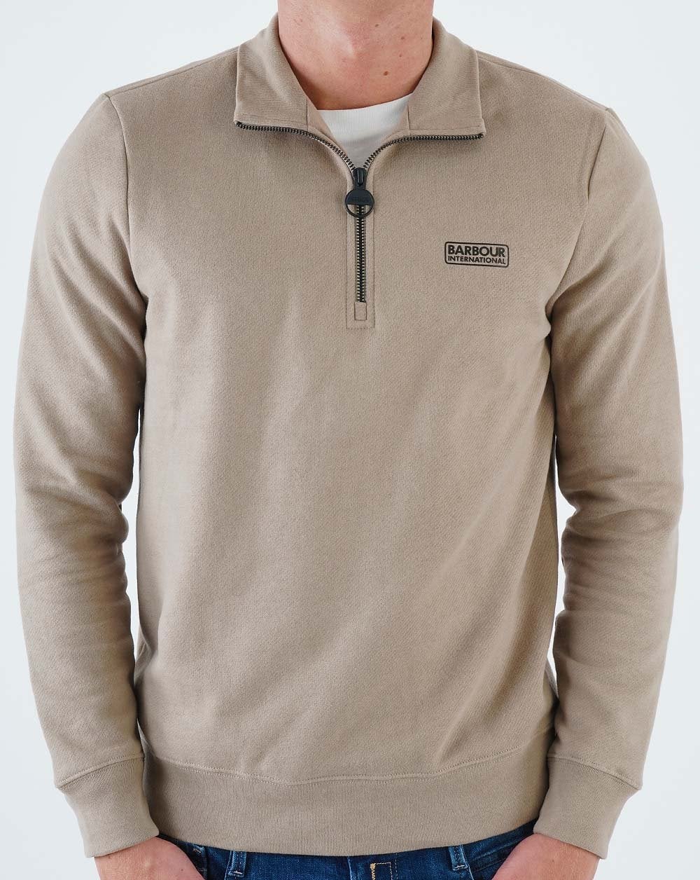 Barbour International Half Zip Timberwolf