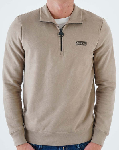 Barbour International Half Zip Timberwolf