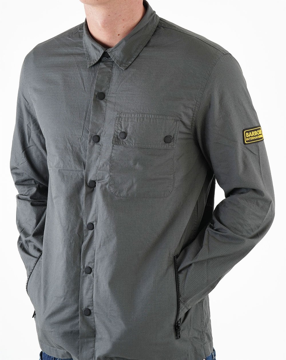 Barbour International Bolt Overshirt Charcoal