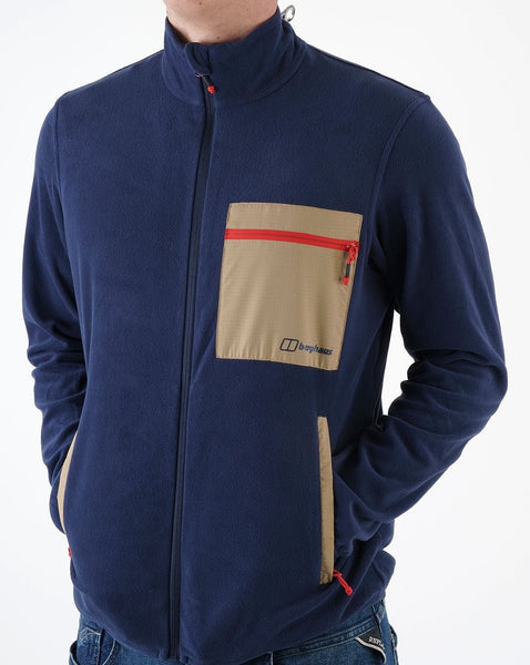Berghaus Aslam Micro Fleece Jacket Navy/Sand