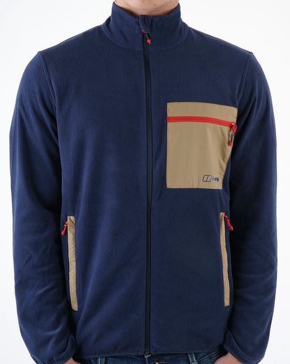 Berghaus Aslam Micro Fleece Jacket Navy/Sand