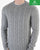 Benetton Cable Knit Jumper Grey