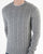 Benetton Cable Knit Jumper Grey