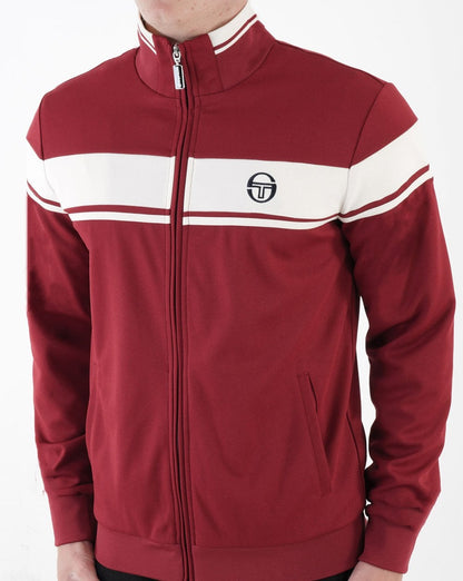 Sergio Tacchini Masters Track Top Merlot Off White