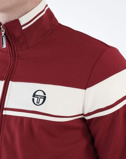 Sergio Tacchini Masters Track Top Merlot Off White