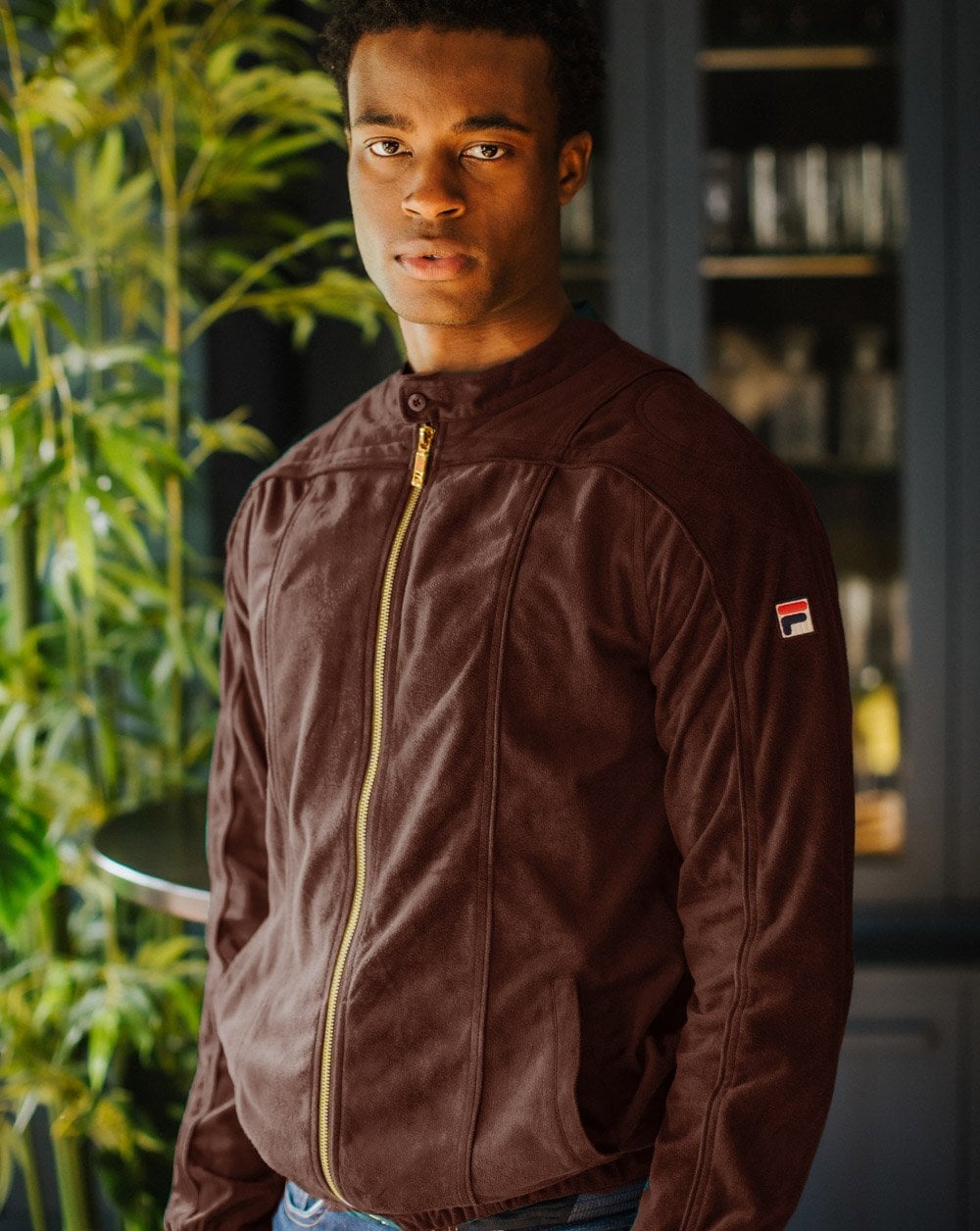 Fila Vintage Terrinda Track Top Brown