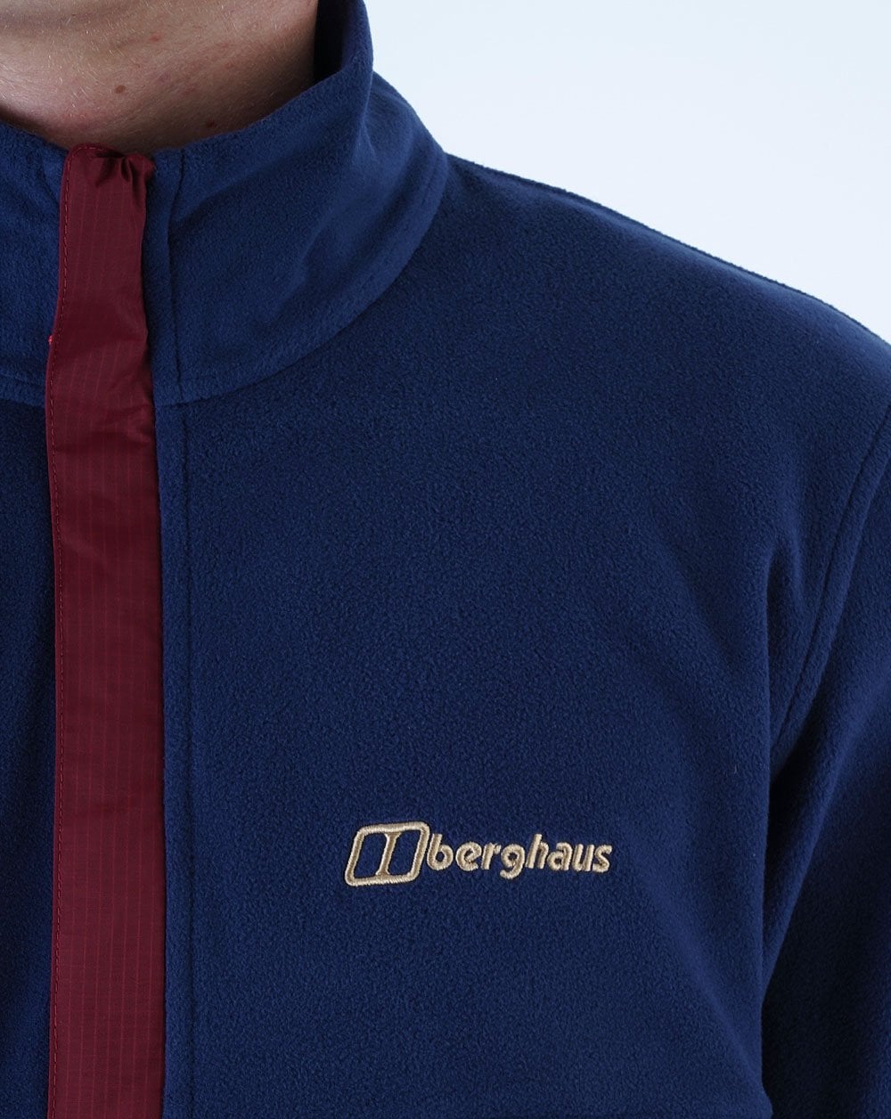 Berghaus Aslam Half Zip Fleece Navy/Sand/Dark Red
