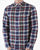 Gant Twill Check Shirt Dusk Blue