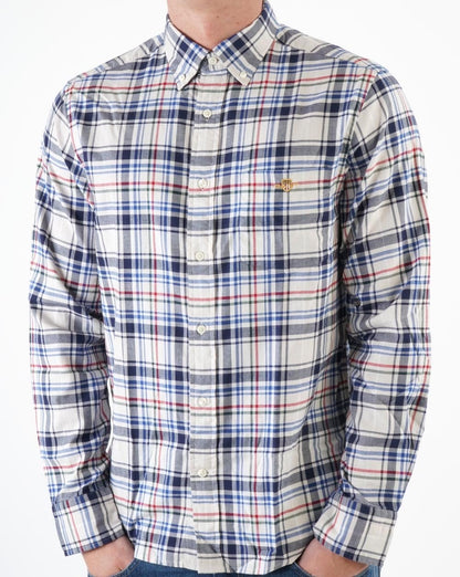 Gant Twill Check Shirt Putty