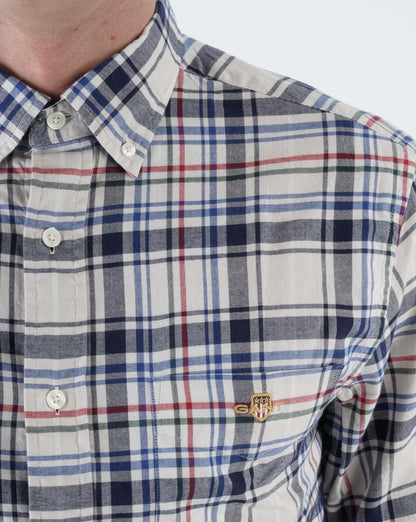 Gant Twill Check Shirt Putty