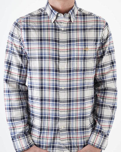 Gant Twill Check Shirt Putty