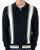 Ben Sherman Long Sleeve Cable Knit Polo Black