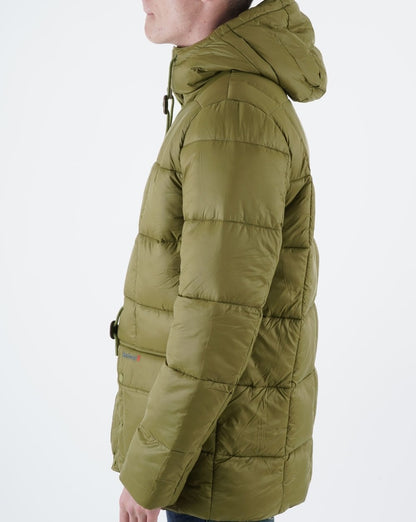 Barbour Fell Baffle Quilted Jacket North Green