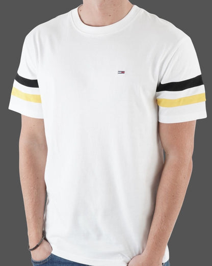 Tommy Jeans Contrast Stripe Classic T-shirt White