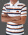 Ellesse Corp Multi Stripe Polo Shirt White