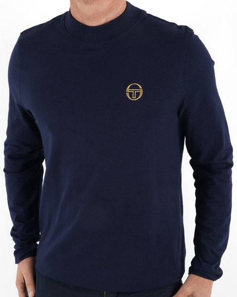 Sergio Tacchini Mock Neck Top Navy