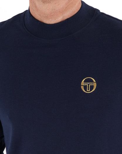 Sergio Tacchini Mock Neck Top Navy