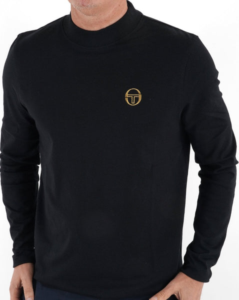 Sergio Tacchini Mock Neck Top Black