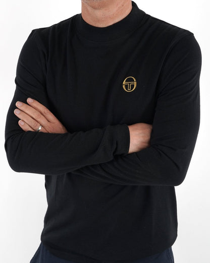 Sergio Tacchini Mock Neck Top Black