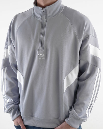 Adidas Originals Rekive Half Zip Sweatshirt Halo Silver