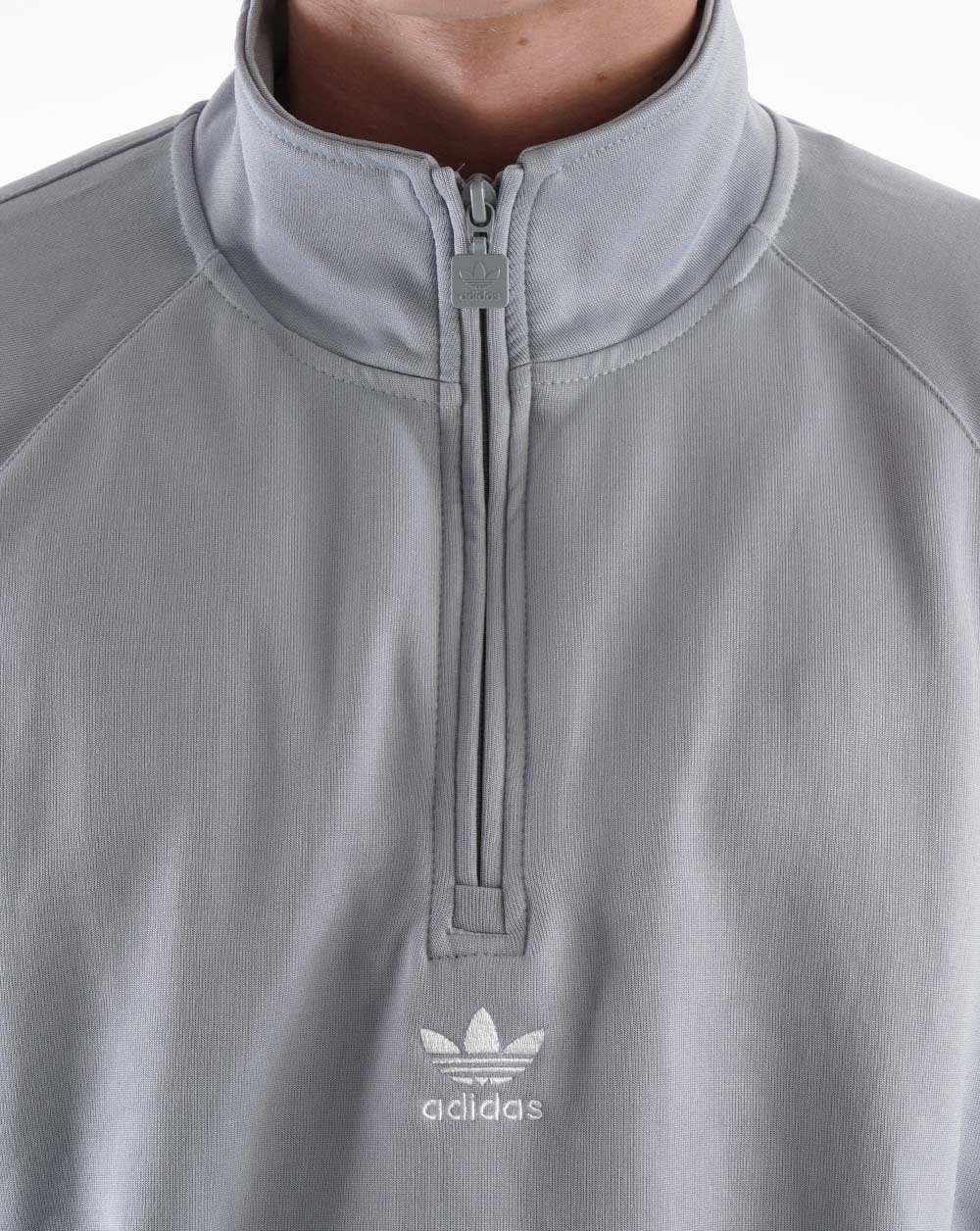 Adidas Originals Rekive Half Zip Sweatshirt Halo Silver