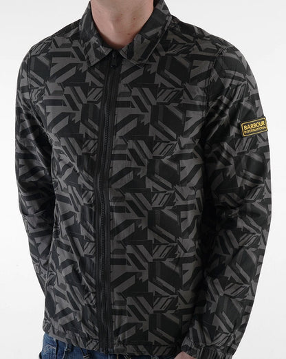 Barbour International Electric Overshirt Charcoal