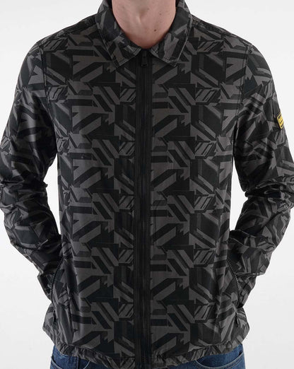 Barbour International Electric Overshirt Charcoal