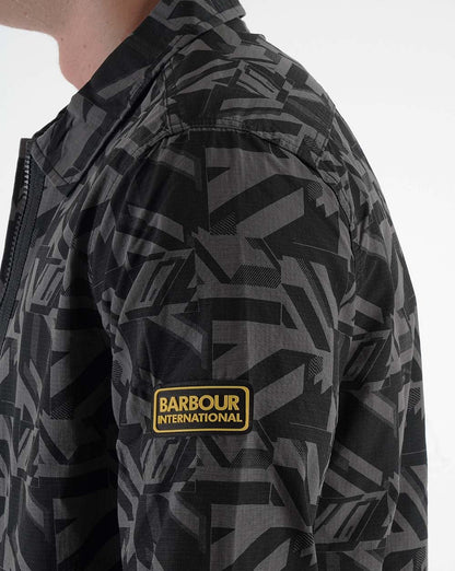 Barbour International Electric Overshirt Charcoal