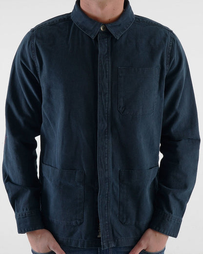 Barbour Lanwell Cotton Overshirt Navy