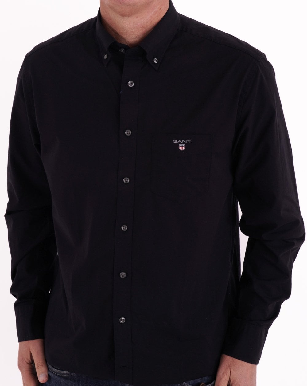 Gant Broadcloth Shirt Black