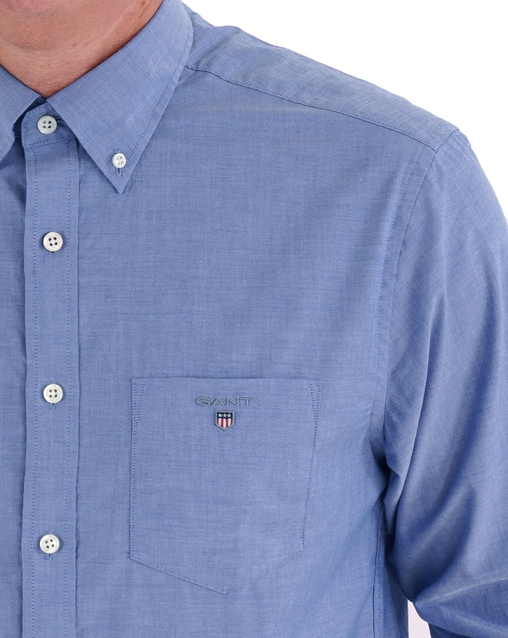 Gant Broadcloth Shirt College Blue