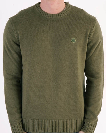 Pretty Green Standards Knitted Jumper Khaki Green