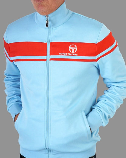 Sergio Tacchini Masters Track Top Sky Blue/Orange