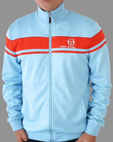 Sergio Tacchini Masters Track Top Sky Blue/Orange