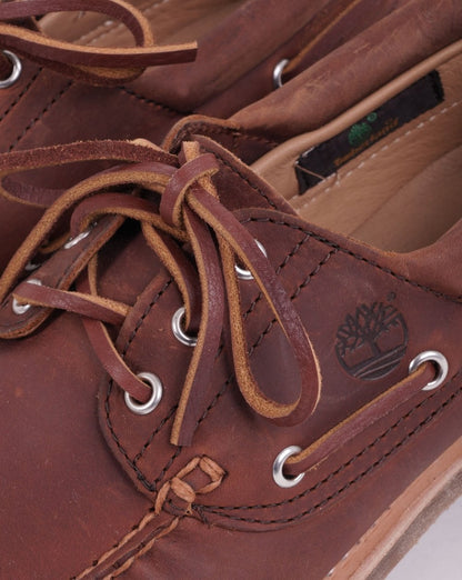 Timberland 3 Eye Handsewn Boat Shoe Rust