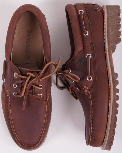 Timberland 3 Eye Handsewn Boat Shoe Rust