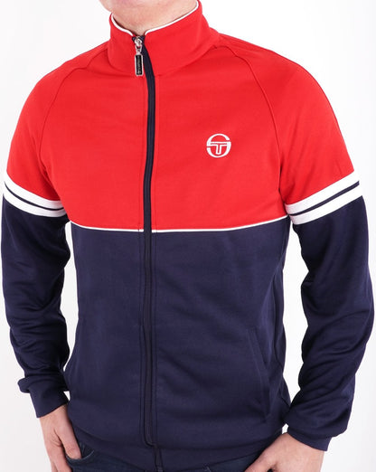 Sergio Tacchini Orion Track Top Red/Navy Blue