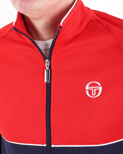 Sergio Tacchini Orion Track Top Red/Navy Blue