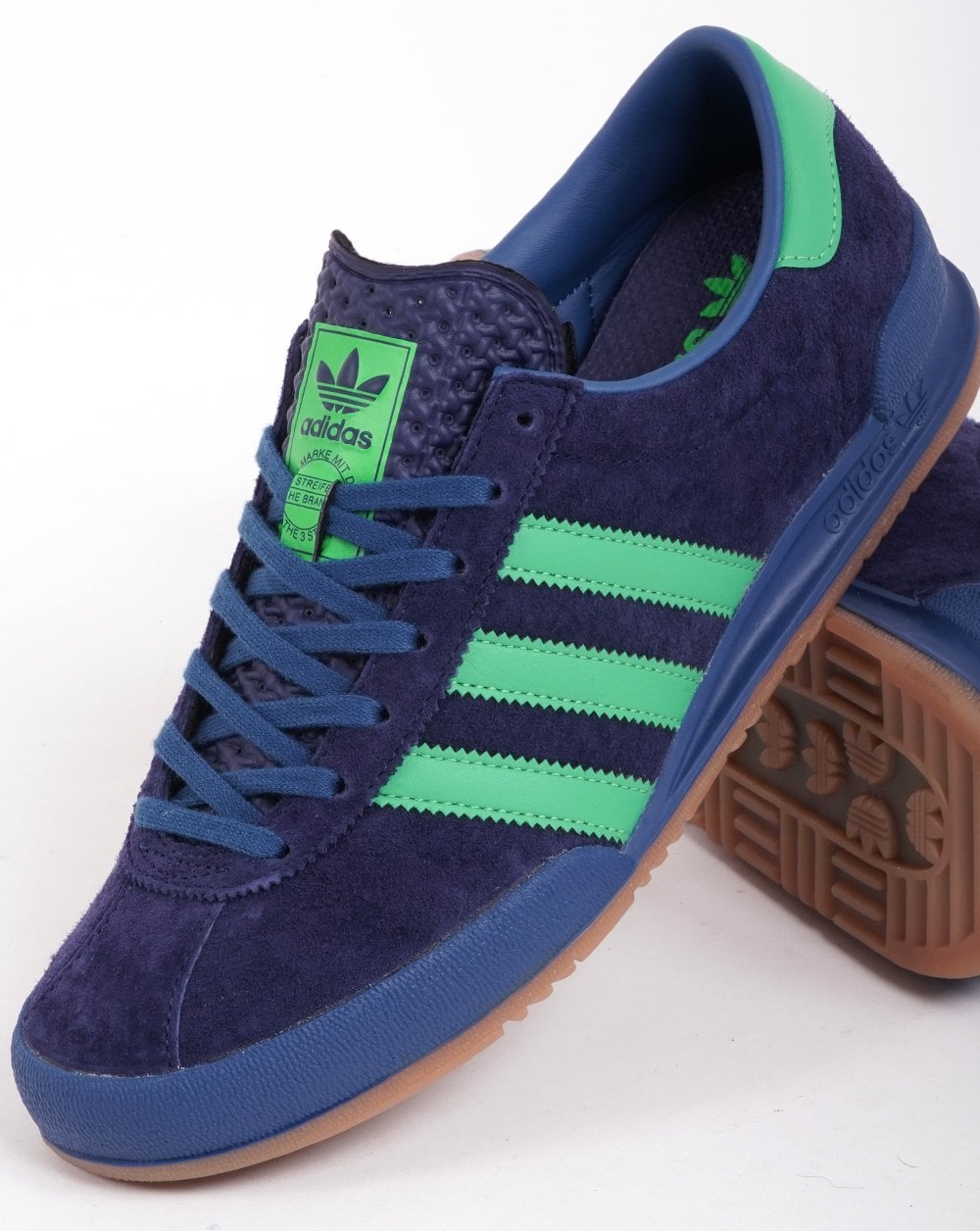 Adidas Jeans MK II Trainers Dark Blue/Green