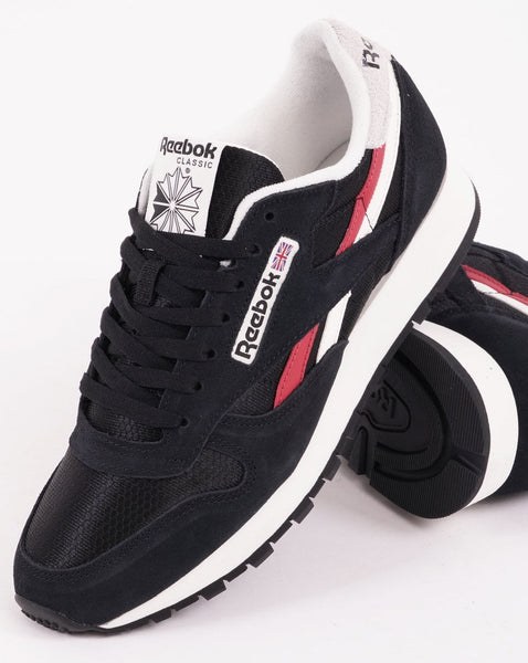 Reebok Classic Trainers Black/Chalk/Red