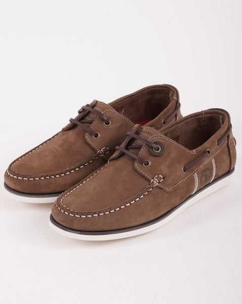 Barbour Wake Suede Shoes Russet
