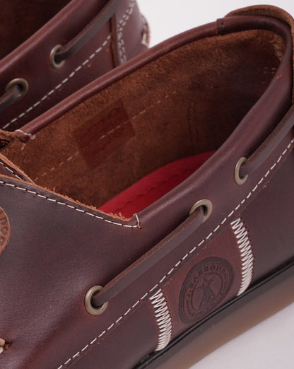 Barbour Wake Leather Shoes Mahogany