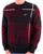Barbour Warsall Crew Knit Burgundy/Navy