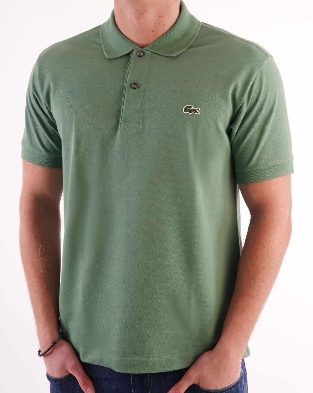 Lacoste Classic Polo Shirt Ash Green