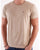 Gant Solid Crew Neck T Shirt Beige