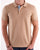 Gant Contrast Collar Polo Beige/Sky Blue