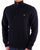 Gant Textured Half Zip Sweater Navy