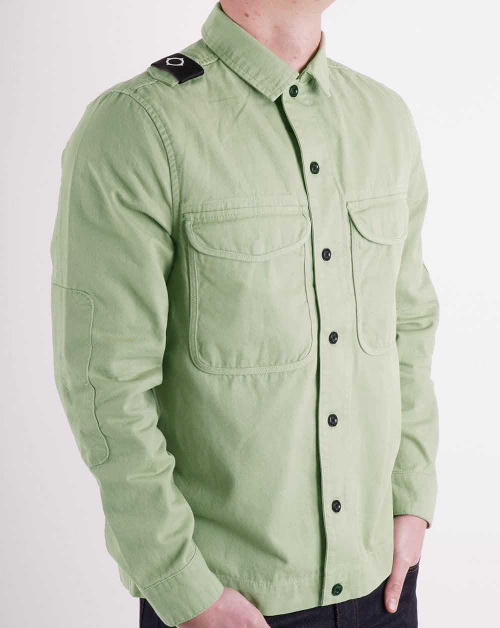 Ma.strum Two Pocket Overshirt Green