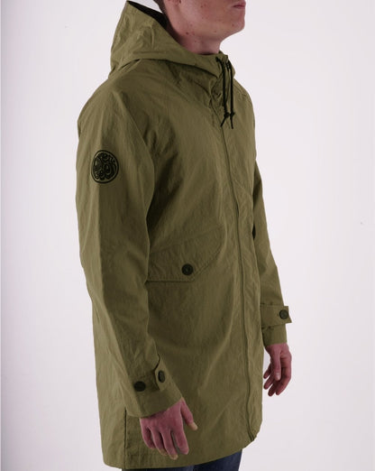 Pretty Green Heaton Parka Khaki Green