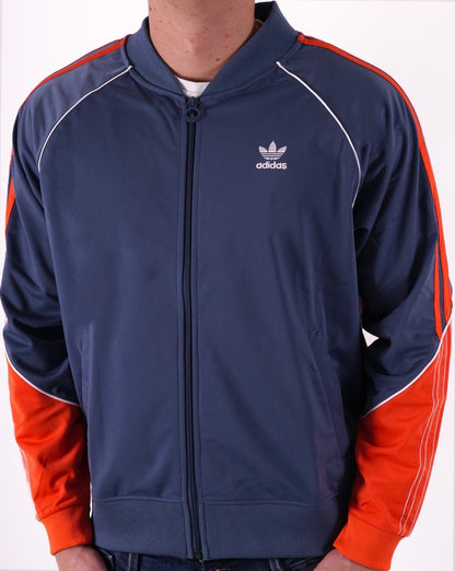 Adidas Originals Tricot Superstar Track Top Steel/Orange/White